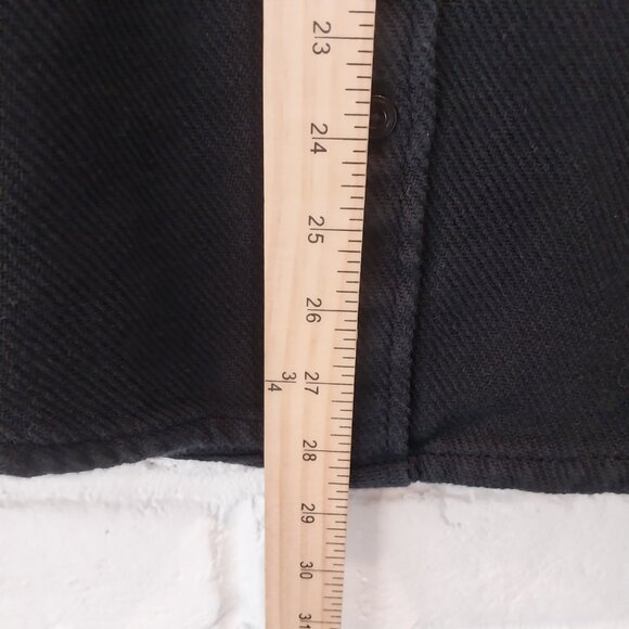 Outerknown Shacket Mens M Black Blanket Shirt Surf Chroma 100% Organic Cotton, g - Picture 7 of 10